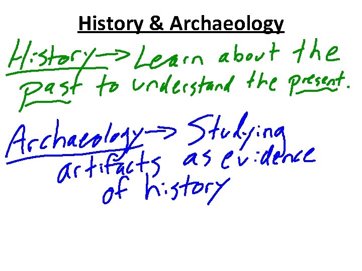 History & Archaeology 