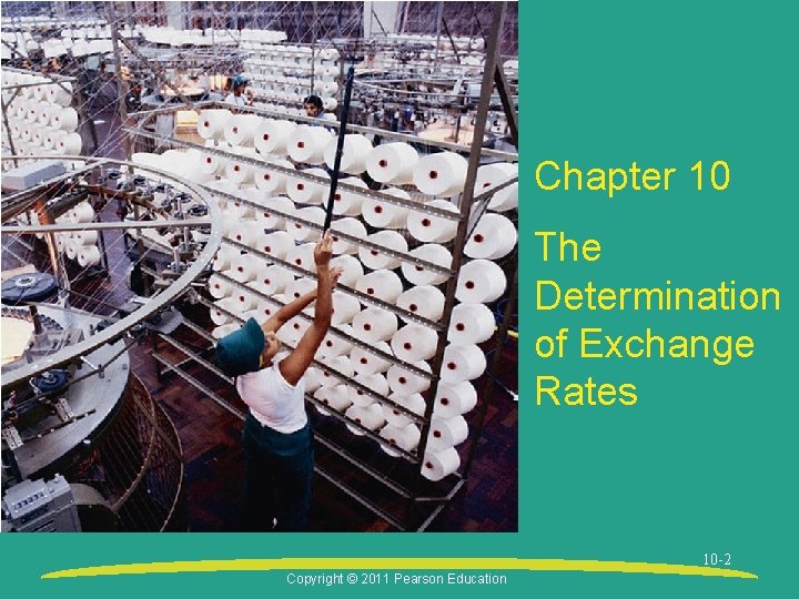 Chapter 10 The Determination of Exchange Rates 10 -2 Copyright © 2011 Pearson Education