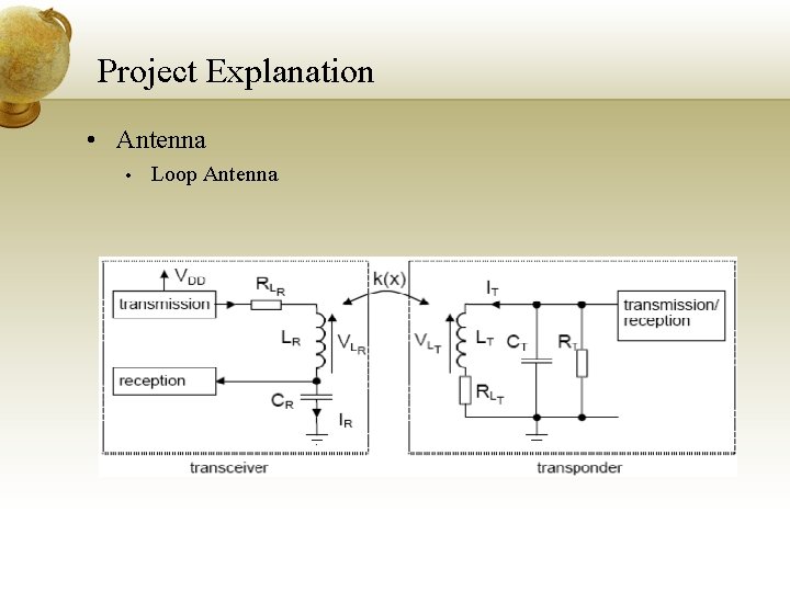 Project Explanation • Antenna • Loop Antenna 