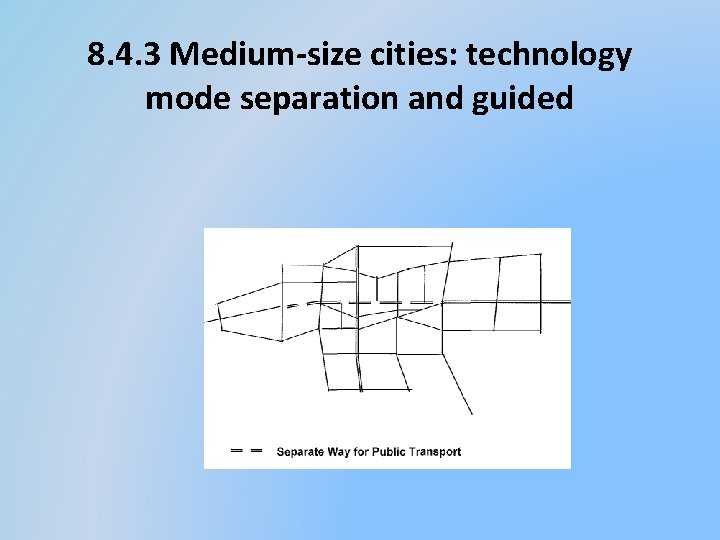 8. 4. 3 Medium-size cities: technology mode separation and guided 
