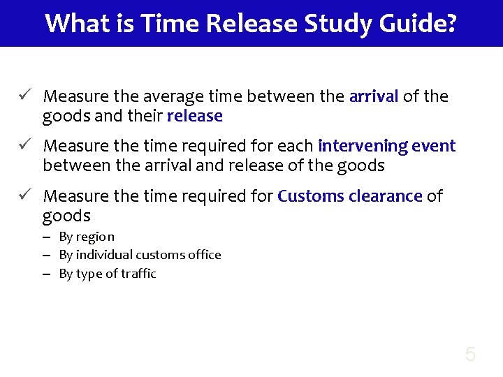 What is Time Release Study Guide? ü Measure the average time between the arrival