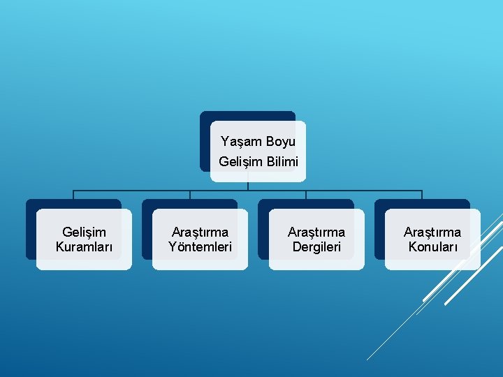 Yaşam Boyu Gelişim Bilimi Gelişim Kuramları Araştırma Yöntemleri Araştırma Dergileri Araştırma Konuları 