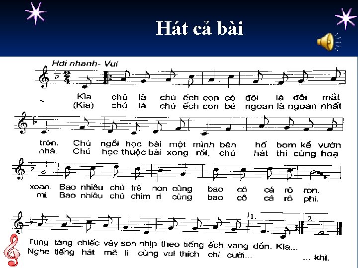 Hát cả bài 