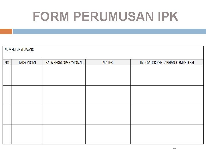 FORM PERUMUSAN IPK 56 