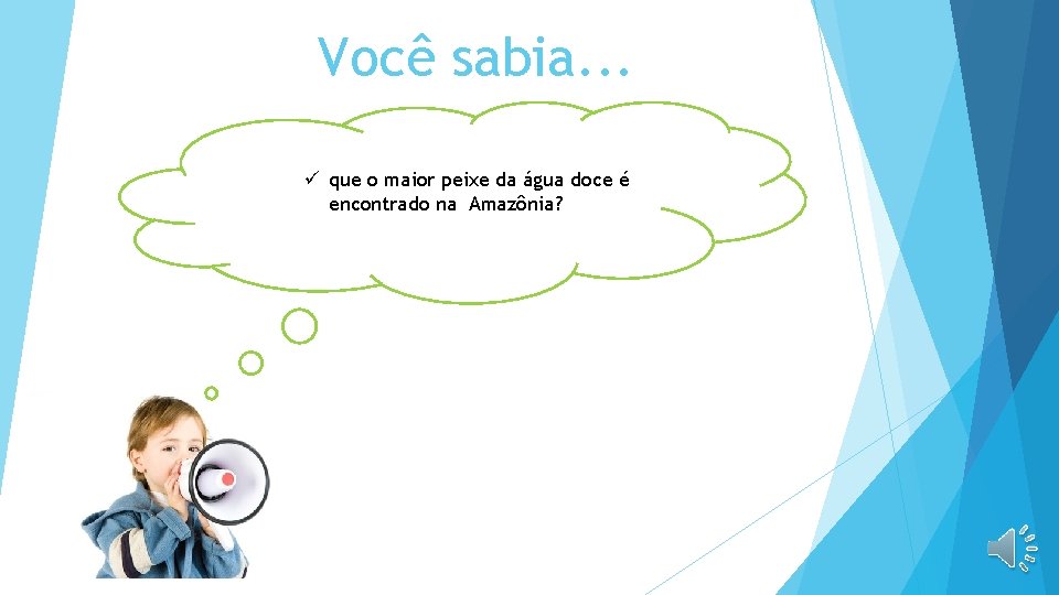 Você sabia. . . ü que o maior peixe da água doce é encontrado