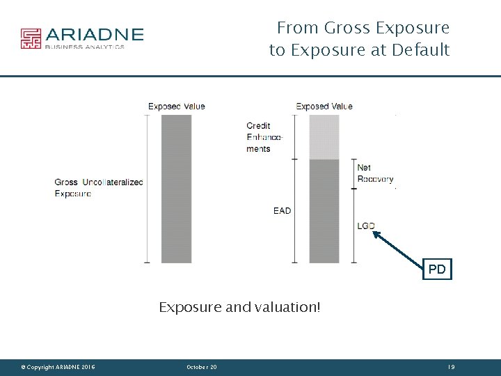 From Gross Exposure to Exposure at Default PD Exposure and valuation! © Copyright ARIADNE