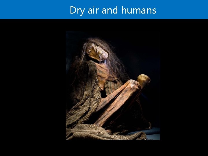 Dry air and humans 