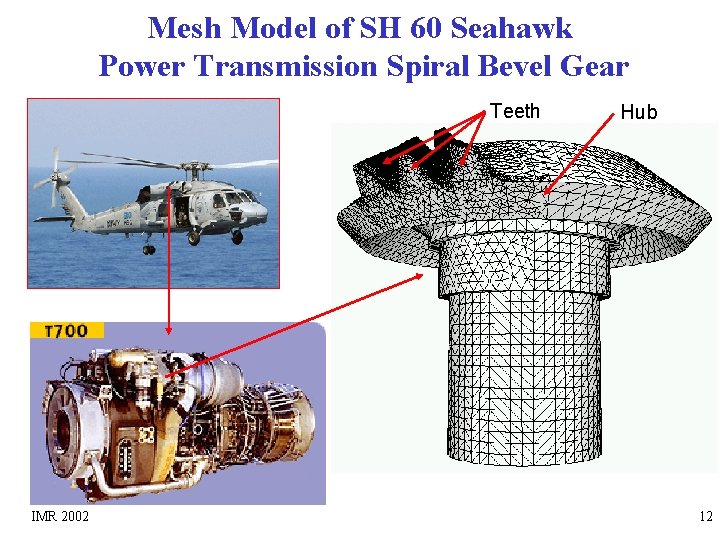 Mesh Model of SH 60 Seahawk Power Transmission Spiral Bevel Gear Teeth IMR 2002