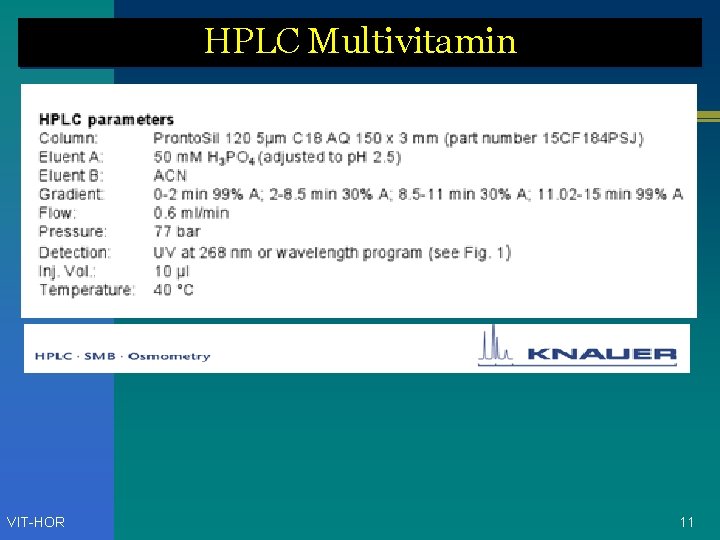 HPLC Multivitamin VIT-HOR 11 