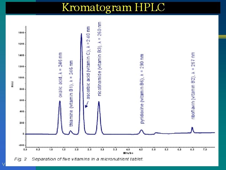 Kromatogram HPLC VIT-HOR 12 