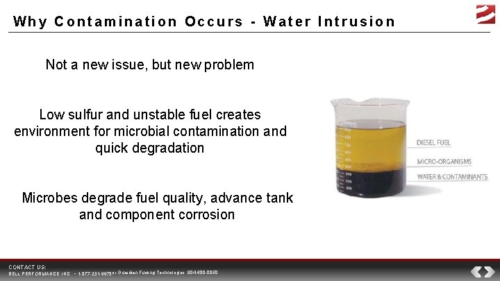 Why Contamination Occurs - Water Intrusion Not a new issue, but new problem Low