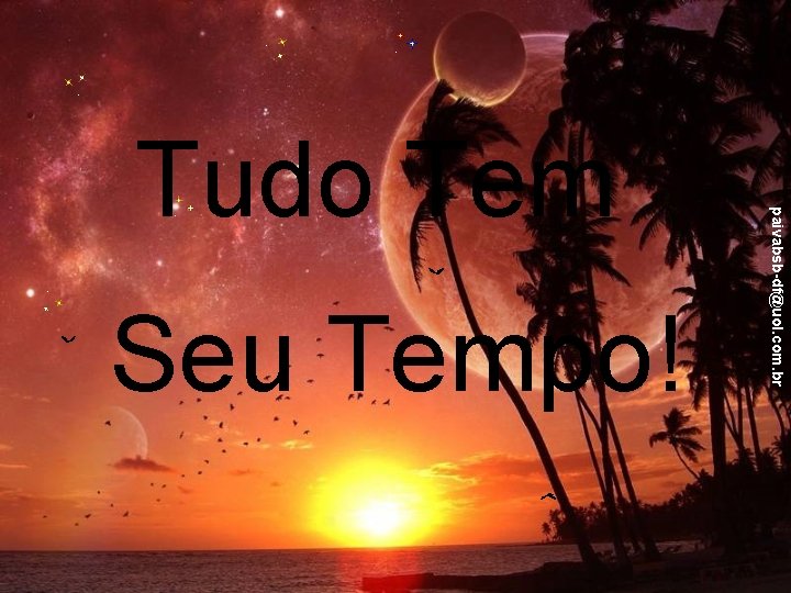 Seu Tempo! paivabsb-df@uol. com. br Tudo Tem 