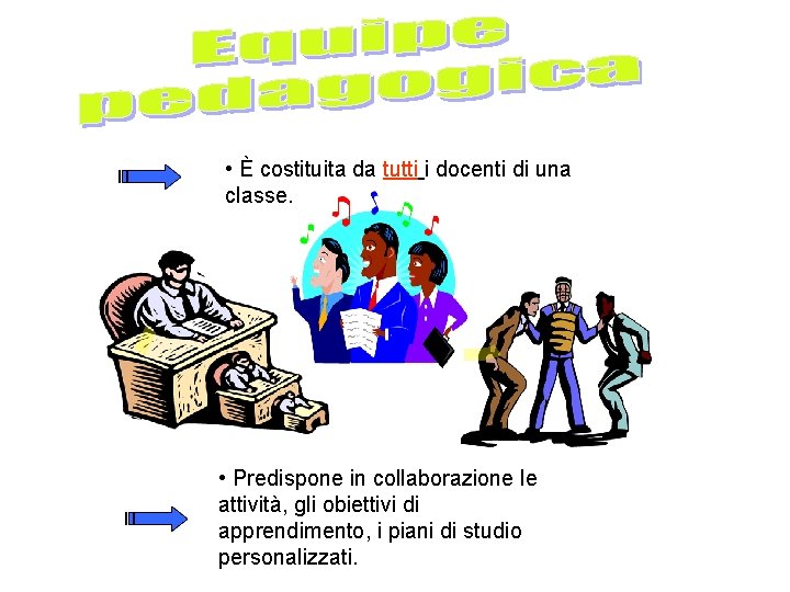  • È costituita da tutti i docenti di una classe. • Predispone in