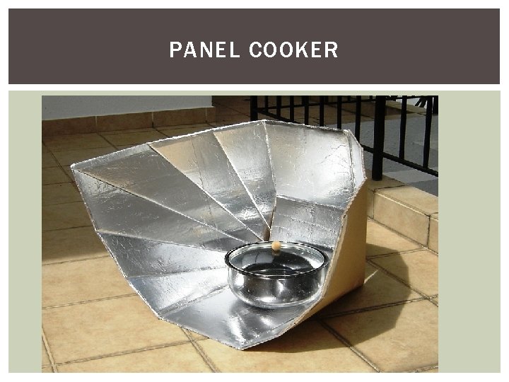 PANEL COOKER 