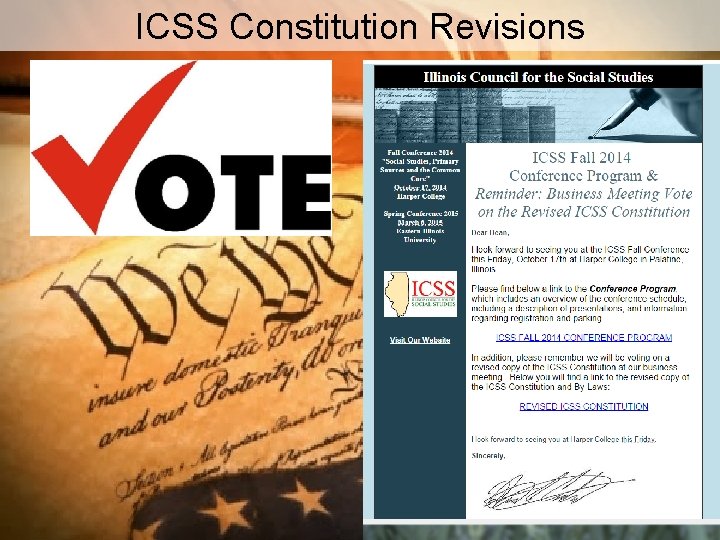 ICSS Constitution Revisions BRADLEY UNIVERSITY 