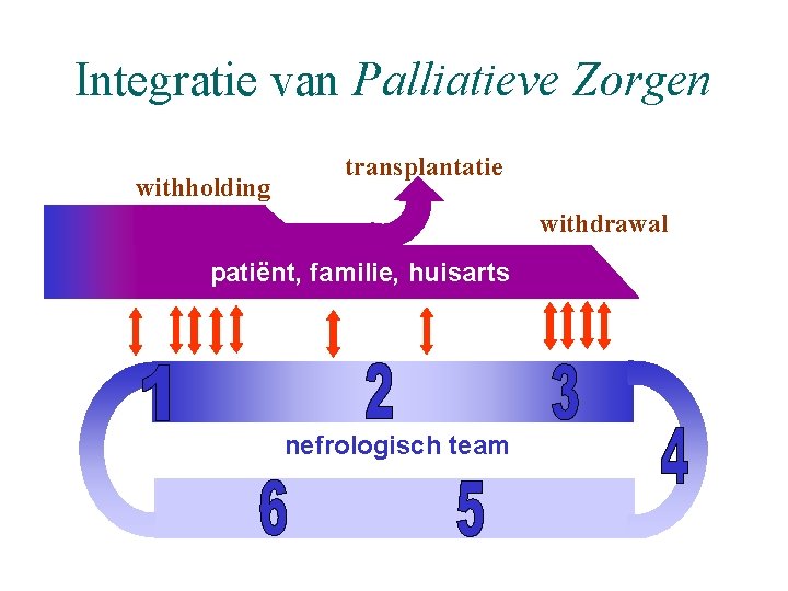 Integratie van Palliatieve Zorgen withholding transplantatie withdrawal patiënt, familie, huisarts nefrologisch team 