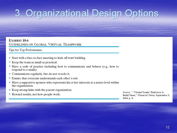 3. Organizational Design Options 15 