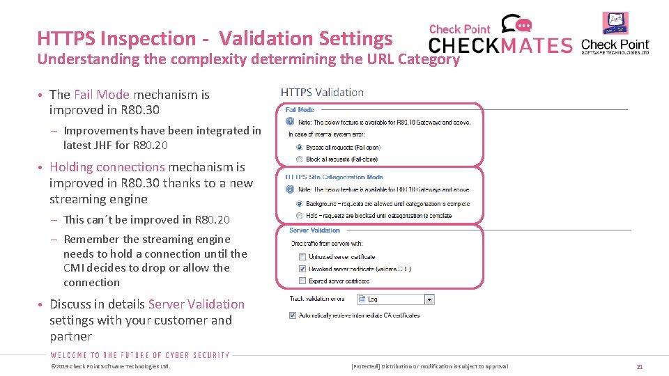 HTTPS Inspection - Validation Settings Understanding the complexity determining the URL Category • The