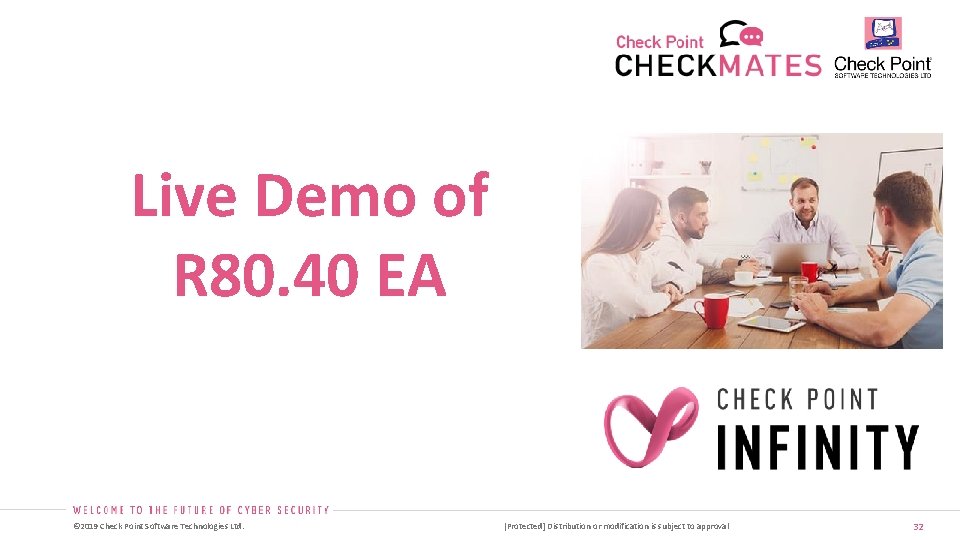 Live Demo of R 80. 40 EA © 2019 Check Point Software Technologies Ltd.