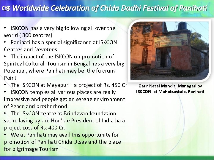  Worldwide Celebration of Chida Dadhi Festival of Panihati • ISKCON has a very