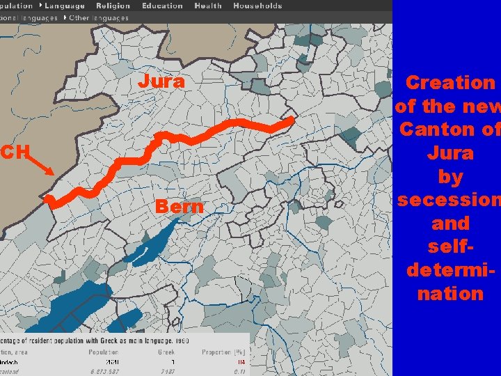 Jura CH Bern Creation of the new Canton of Jura by secession and selfdetermination