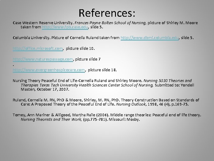 References: Case Western Reserve University. Frances Payne Bolten School of Nursing, picture of Shirley