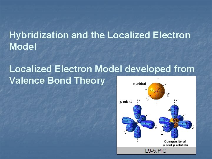 Hybridization and the Localized Electron Model developed from Valence Bond Theory 