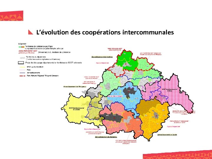 L’évolution des coopérations intercommunales 