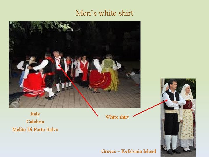 Men’s white shirt Italy Calabria Melito Di Porto Salvo White shirt Greece – Kefalonia
