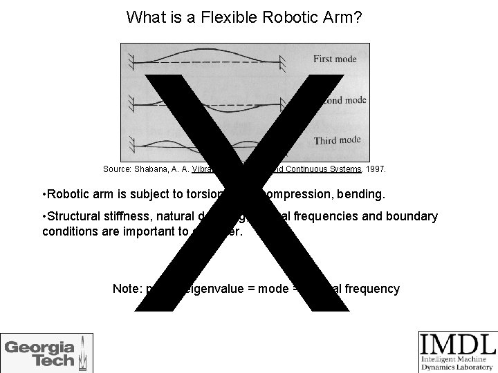 What is a Flexible Robotic Arm? X Source: Shabana, A. A. Vibration of Discrete
