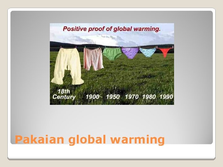 Pakaian global warming 