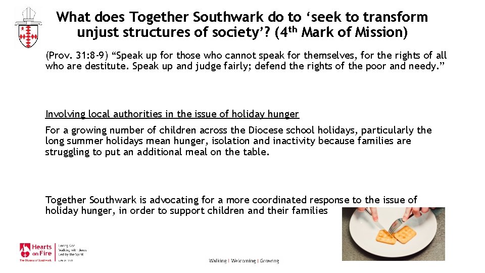 What does Together Southwark do to ‘seek to transform unjust structures of society’? (4