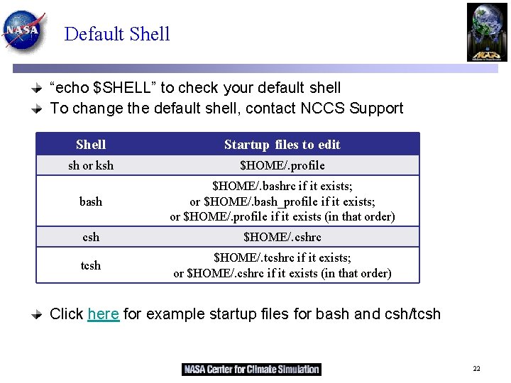 Default Shell “echo $SHELL” to check your default shell To change the default shell,