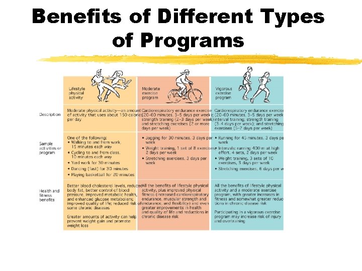 Benefits of Different Types of Programs 