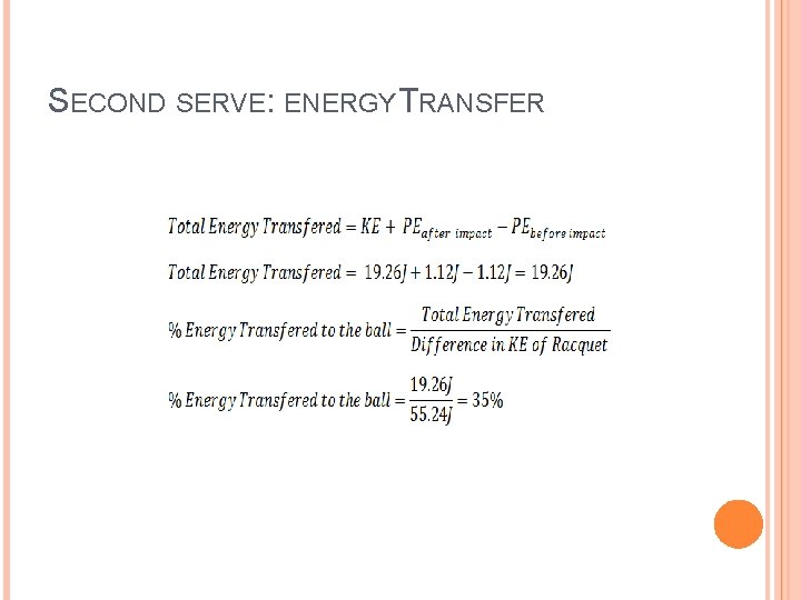 SECOND SERVE: ENERGY TRANSFER 