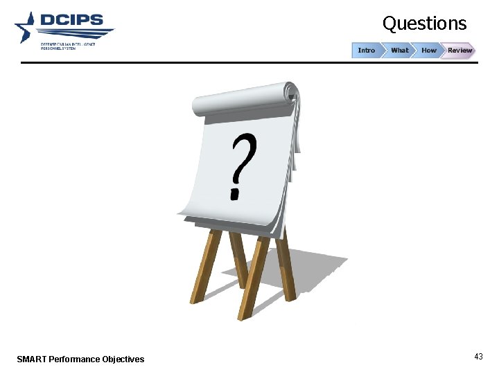 Questions SMART Performance Objectives 43 