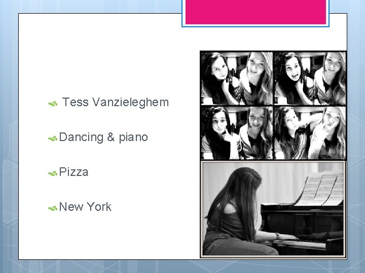  Tess Vanzieleghem Dancing & piano Pizza New York 