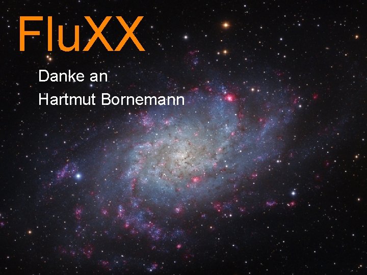 Flu. XX @Hartmut Bornemann Danke an Hartmut Bornemann 