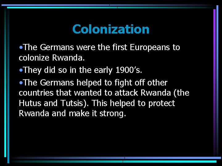 The Rwandan Genocide A Civil War Between the