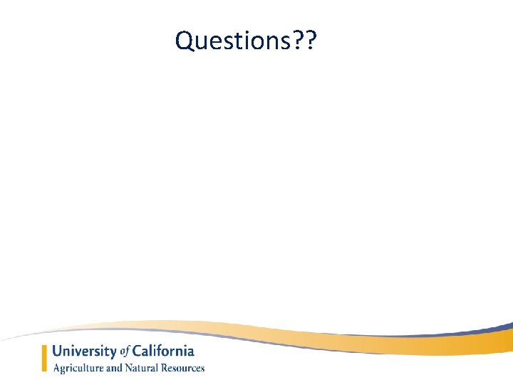 Questions? ? 