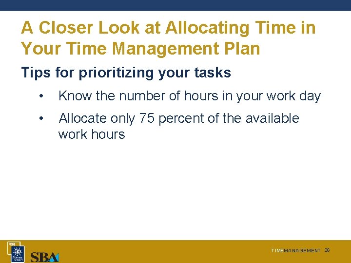 A Closer Look at Allocating Time in Your Time Management Plan Tips for prioritizing