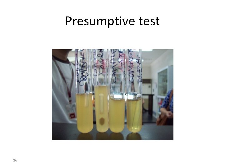 Presumptive test 26 