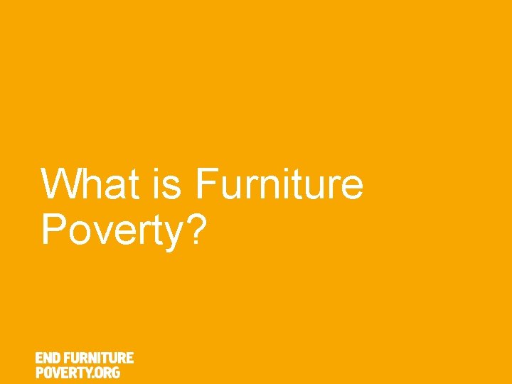 What is Furniture Poverty? 