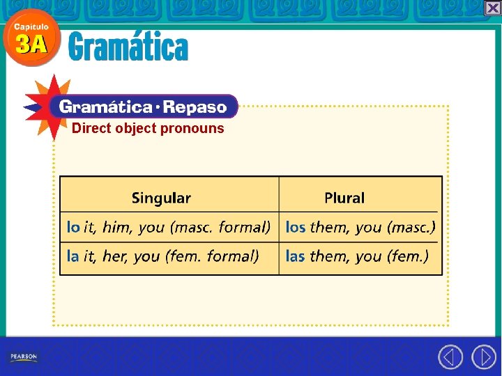 Direct object pronouns 