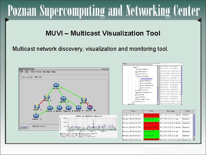 MUVI – Multicast Visualization Tool Multicast network discovery, visualization and monitoring tool. 