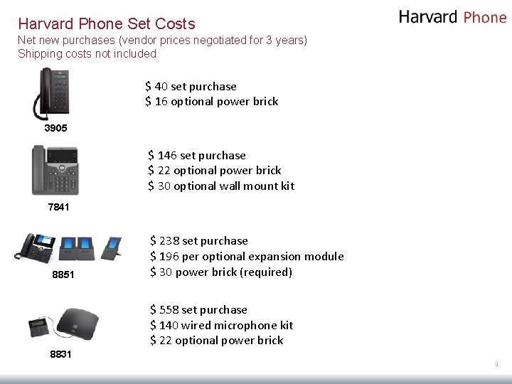 Harvard Phone Primary Service Bundles Harvard Phone Package