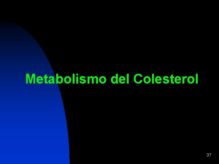 Metabolismo del Colesterol 37 