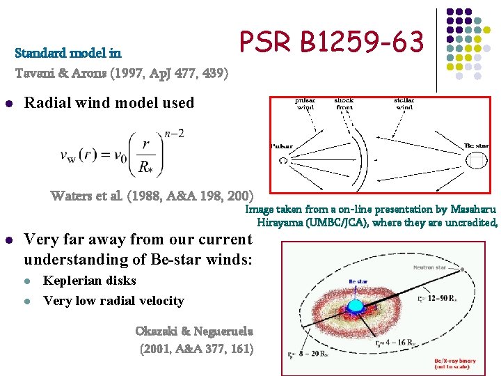 Standard model in Tavani & Arons (1997, Ap. J 477, 439) l PSR B