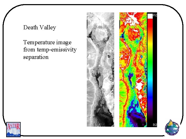 Death Valley Temperature image from temp-emissivity separation 