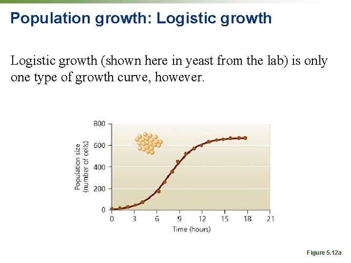 Population growth: Logistic growth (shown here in yeast from the lab) is only one